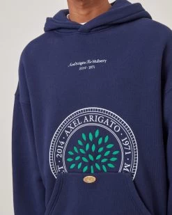 Axel Arigato For Mulberry Hoodie - Men's Navy -Fashion Bag Store G XP0005 118U120 4